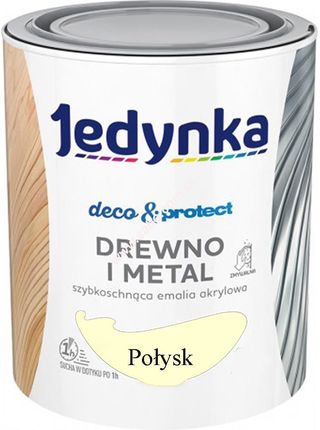 Jedynka Deco&Protect Drewno I Metal Satynowy Połysk Kremowy 0,7L