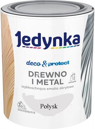 Jedynka Deco&Protect Drewno I Metal Satynowy Połysk Szary 0,7L