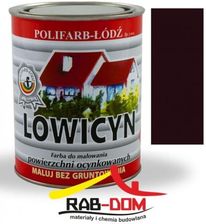 Farba Polifarb-Łódź Lowicyn Dach Ocynk Brąz Czekoladowy Mat 5L
