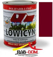 Farba Polifarb-Łódź Lowicyn Dach Ocynk Czerwony Tlenkowy Mat 0,8L