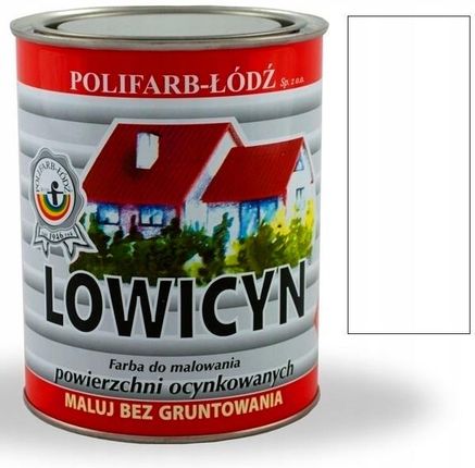 Polifarb-Łódź Lowicyn 10L Dach Ocynk Biały Mat