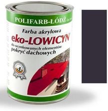 Farba Polifarb-Łódź Eko Lowicyn Farba Dach Ocynk Szary Grafitowy 1L