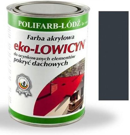 Polifarb-Łódź Eko Lowicyn Farba Dach Ocynk Grafitowy 10L