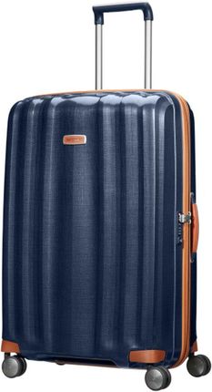 Bardzo duża walizka SAMSONITE LITE CUBE-DLX 61245 Granatowa - czarny