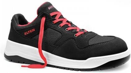 ELTEN Lakers Black Mid ESD S1PS, veiligheidsschoenen voor heren, licht, kunststof kap (lichter dan stalen neus), bovenmateriaal: textiel, binnenvoering: textiel (ademend), maat 42