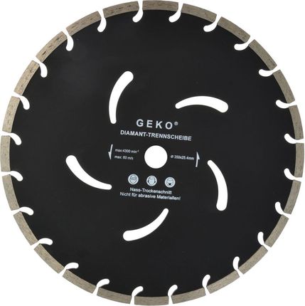 Geko Tarcza diamentowa czarna 350x10x25,4mm 