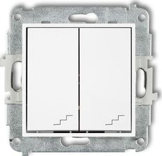 Zdjęcie Karlik Mini Łącznik podwójny schodowy biały (MWP33) - Tychy