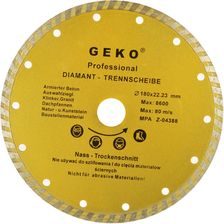 Zdjęcie Geko Tarcza diamentowa 180mm turbo PROFI  - Szczyrk