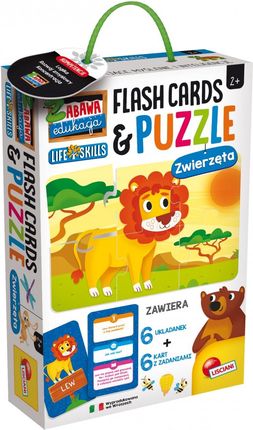 Lisciani Zabawa I Edukacja Puzzle Dziecięce I Flashcards   Zwierzęta 72675
