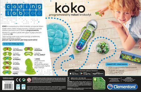 Clementoni Koko Programowalny Robot Krokodyl 50108 - Ceny i opinie