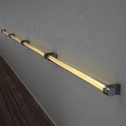 Wooden Poręcz podświetlana LED REED Birch (RES2)
