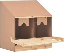 Zdjęcie vidaXL Gniazdo Dla Kur 2 Przegrody 63x40x65 Cm Lite Drewno Sosnowe - Gdańsk
