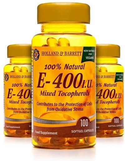 Holland&Barrett Zestaw 2+1 Witamina E Kompleks 400 J.M. 100Kaps ...