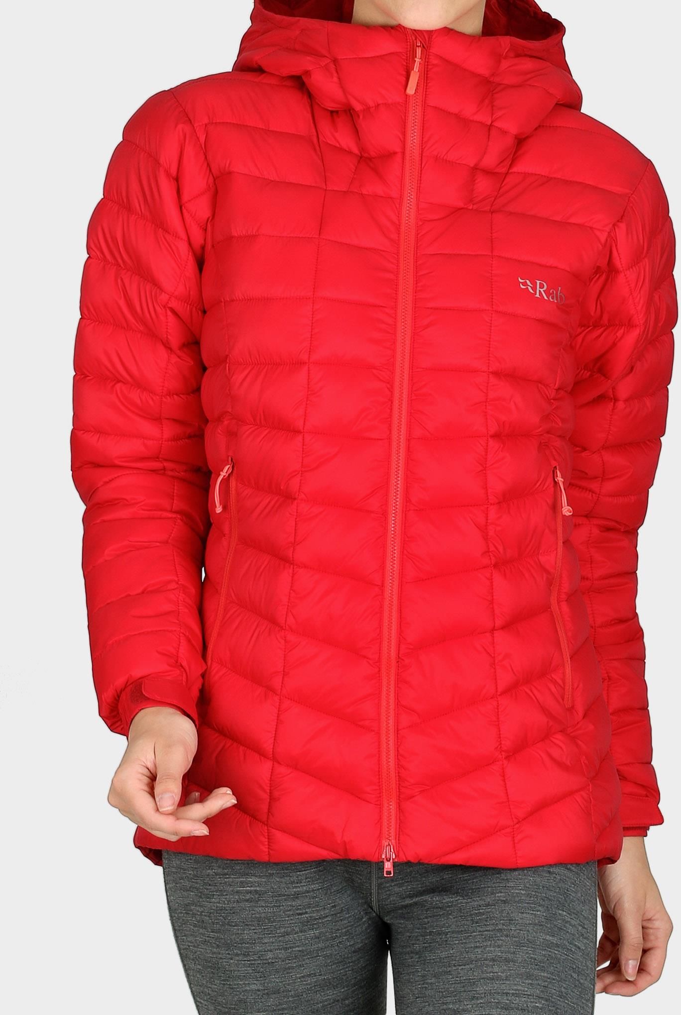 Damska kurtka ocieplana Rab Nebula Pro Jacket ruby Ceny kurtka puchowa rab nebula pro