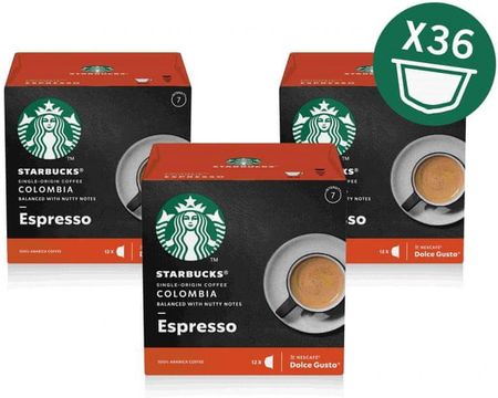 Starbucks Medium Espresso Colombia 12 Kapsułek 66 G 3 Opakowania
