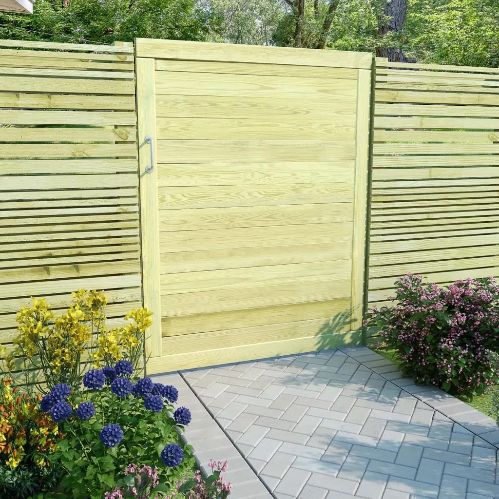 vidaXL Furtka Ogrodowa Impregnowane Drewno Sosnowe Fsc 125X100cm - zdjęcie 5 vidaXL Furtka Ogrodowa Impregnowane Drewno Sosnowe Fsc 125X100cm