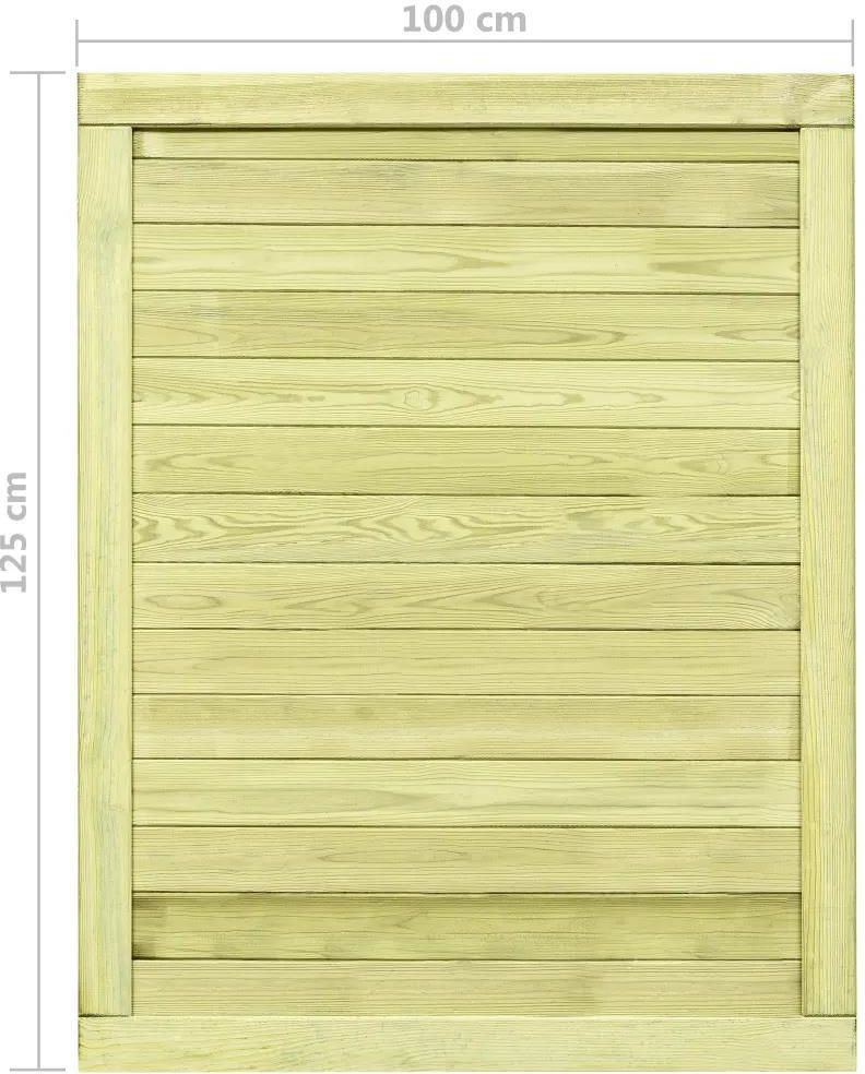 vidaXL Furtka Ogrodowa Impregnowane Drewno Sosnowe Fsc 125X100cm - zdjęcie 6 vidaXL Furtka Ogrodowa Impregnowane Drewno Sosnowe Fsc 125X100cm