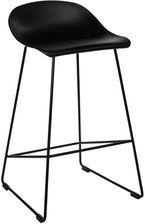 Krzesło barowe Molly czarne Low - 66 - Hokery i stołki barowe