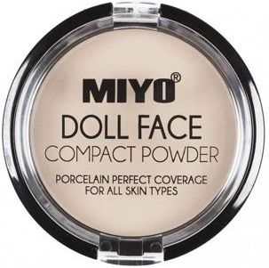 Miyo Doll Face Compact Powder Matujący Puder Prasowany 02 Cream