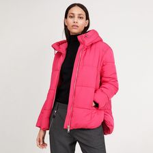 Reserved - Pikowana kurtka z kapturem - Różowy - zdjęcie 1