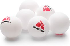 Meteor Zestaw 6 Piłeczek Do Ping Ponga Białe - Piłeczki do tenisa stołowego