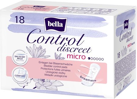 TZMO Wkładki Urologiczne Dla Kobiet Bella Control Discreet Micro 18szt