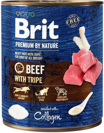 Brit Premium By Nature Beef With Tripe 12X800G