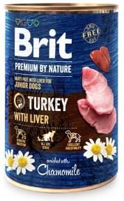 Brit Premium By Nature Turkey With Liver Junior 12X400G