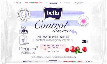Bella Control Discreet Chusteczki Do Higieny Intymnej 20Szt