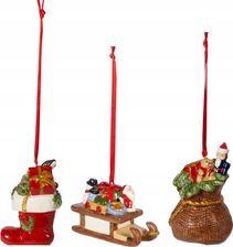 Zdjęcie Villeroy & Boch Nostalgic Ornaments 3 Zawieszki Prezenty 6,5 Cm (1483316685) - Dobczyce