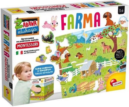 Lisciani Montessori Puzzle Maxi Moja Farma 72484
