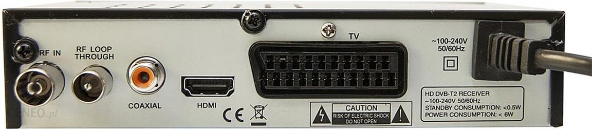 Receptor TDT Cabletech Dvb-t2 H.265 Hevc