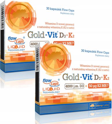 Olimp Gold Vit D3+K2 3 Witaminy Odporność 60kaps