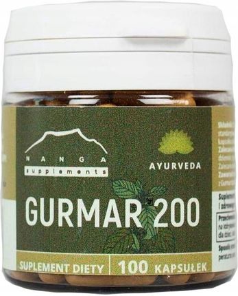 Gurmar 200 mg ekstraktu z gurmaru 100 kapsułek