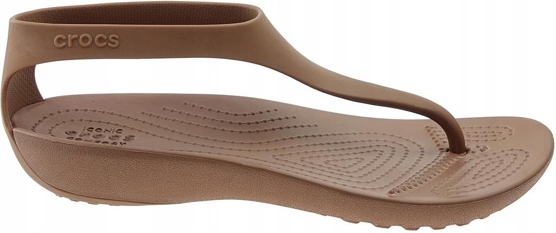 Crocs Serena Sexi Flip japonki 205468 brąz 39/40 - Ceny i