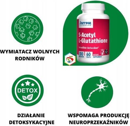 Jarrow Formulas S-Acetylo-L-Glutation 100mg 60tabs