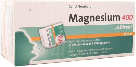 Proszek Magnesium 400mg Magnez w proszku Sanct Bernhard 60 szt.