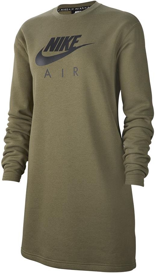 nike w nsw air crew dress bb flc