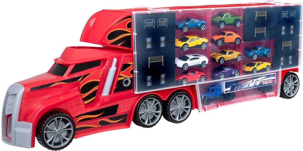 Hti Engine Transporter HTI Teamsterz Ciężarówka Transporter Na Resoraki + 10 Autek - Ceny i ...