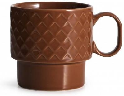 Sagaform Coffee Filiżanka Do Herbaty Czerwona Ceramika 0,4 L Wys 9 Cm (Sf5018099)
