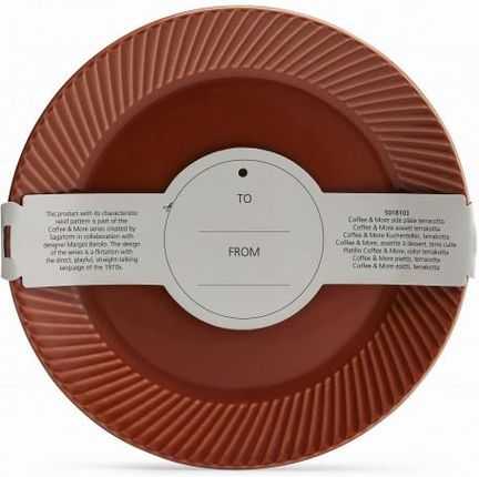 Sagaform Coffee Talerz Czerwony Ceramika 20 Cm (Sf5018103)