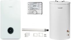Zdjęcie Junkers Bosch Condens GC2300LW 15P Zasobnik 120-5O CW 400 + Zestaw Przez Ścianę (8734100644) - Czerwionka-Leszczyny