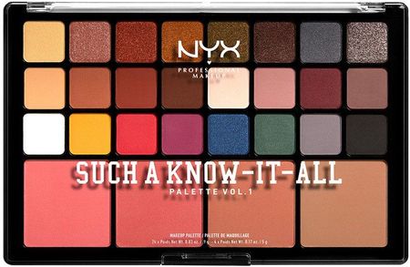 NYX Professional Makeup Such A Know-It-All Vol. 1 Paleta do Makijażu Twarzy i Oczu