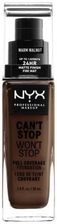 Nyx Professional Makeup Can'T Stop Won'T Stop Full Coverage Foundation Podkład W Płynie Warm Walnut 30 ml