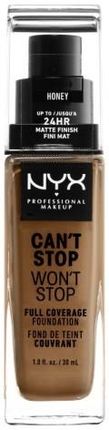 Nyx Professional Makeup Can'T Stop Won'T Stop Full Coverage Foundation Podkład W Płynie Honey 30 ml