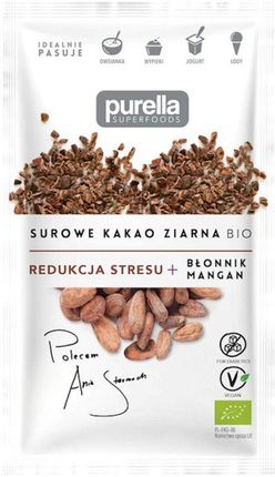 Purella Superfoods Surowe Kruszone Ziarna Kakao 21G Bio