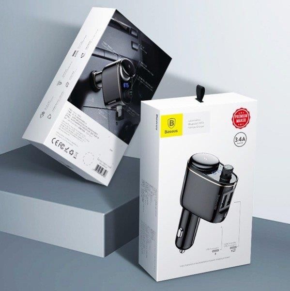 Transmiter Fm Bluetooth z Ładowarką 3.4A + MP3 - zdjęcie 1 Transmiter Fm Bluetooth z Ładowarką 3.4A + MP3