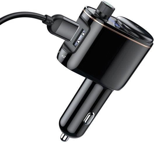 Transmiter Fm Bluetooth z Ładowarką 3.4A + MP3 - zdjęcie 4 Transmiter Fm Bluetooth z Ładowarką 3.4A + MP3