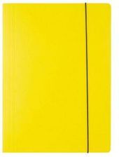 Zdjęcie Teczka A4 kartonowa z gumką żółta 300g D.RECT - Kłecko