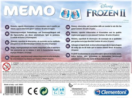 Clementoni Disney Kraina Lodu 2 Memo - zdjęcie 3
